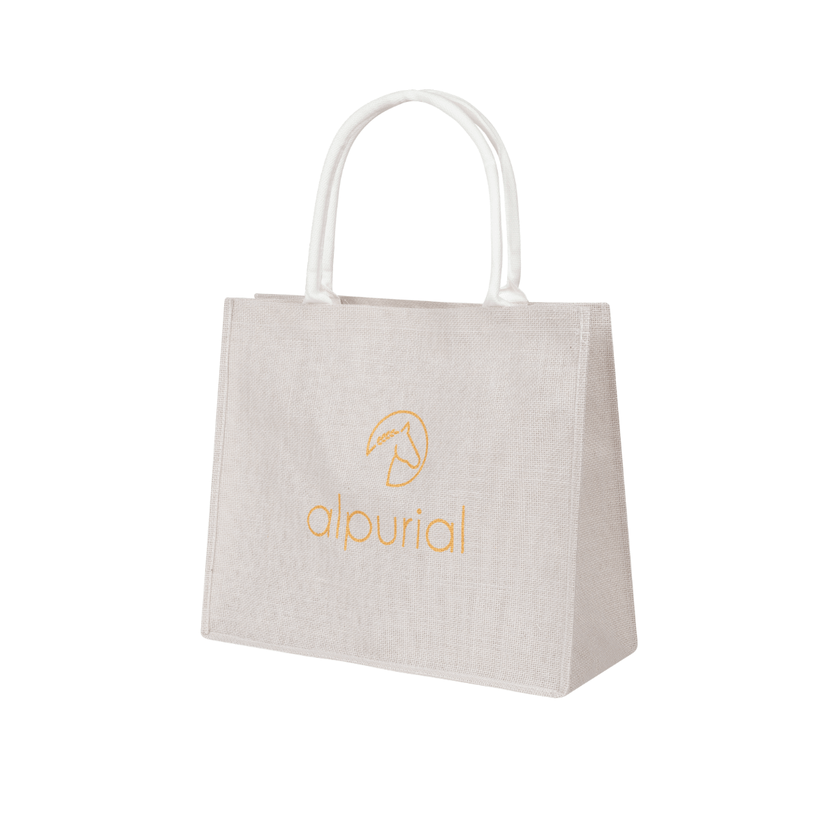 Jute Tasche Alpurial weiß gold