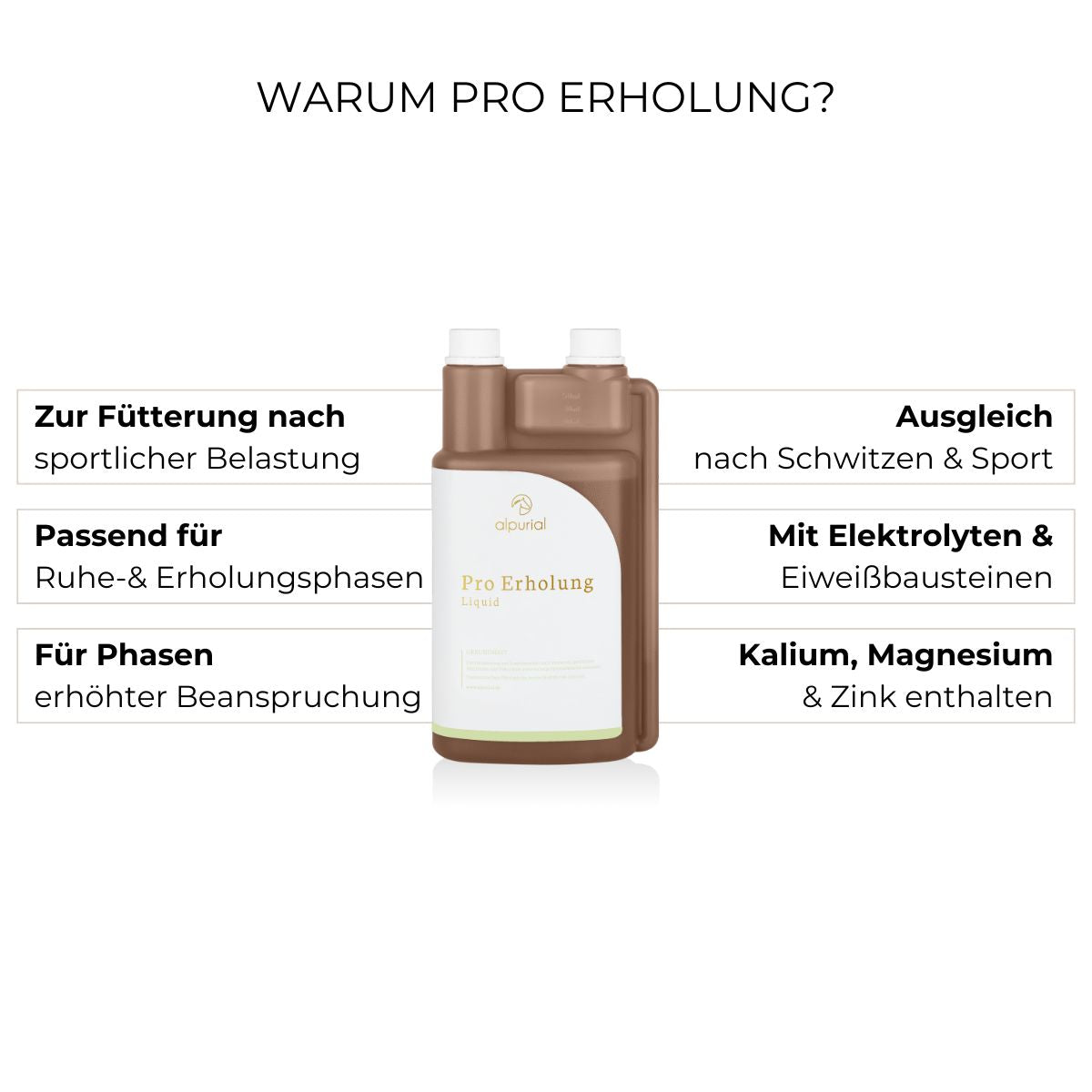 Pro-Erholung Liquid Vorteile: Leistungsbereitschaft, Regeneration, Elektrolytausgleich.