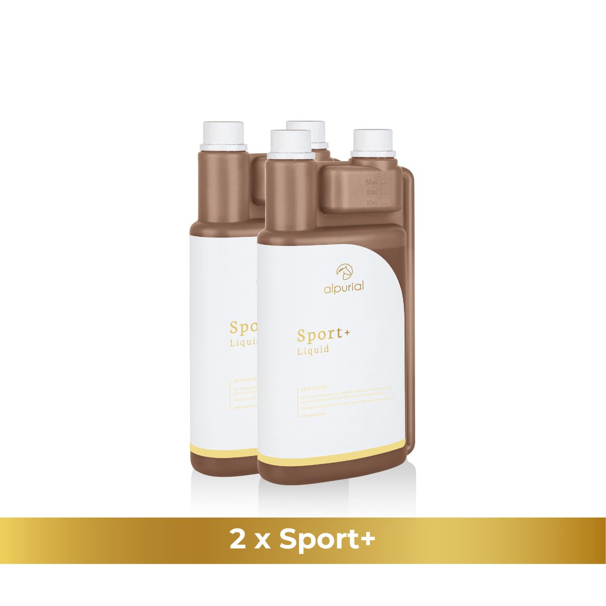 Sport Plus flüssiges Zusatzfutter Pferd zur Unterstützung Energie im Sport Pferd 1 Liter Alpurial