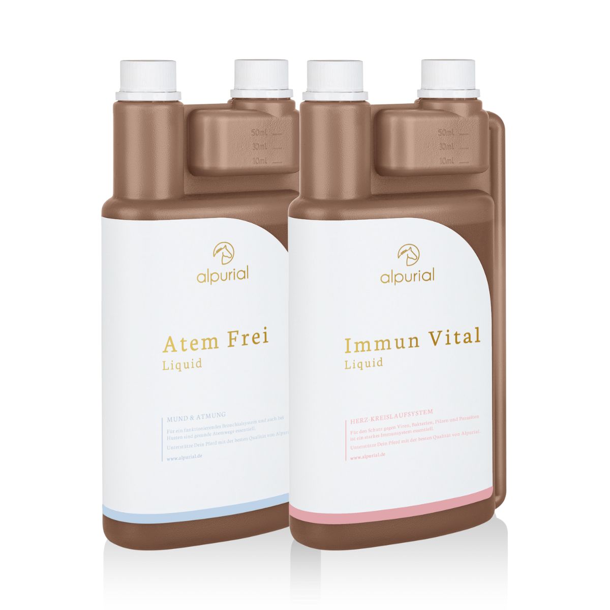 Winterbundle flüssiges Zusatzfutter Pferd zur Unterstützung Immunsystem im Winter Pferd 1 Liter Alpurial