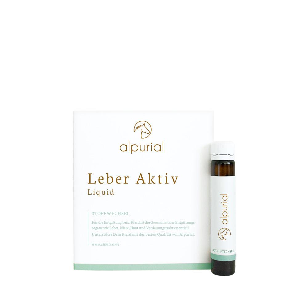 Leber Aktiv Tester flüssiges Zusatzfutter Pferd zur Unterstützung Leber Pferd 20ml Alpurial