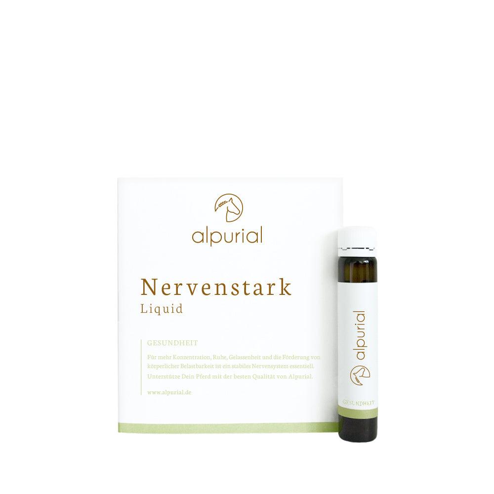 Nervenstark Tester flüssiges Zusatzfutter Pferd zur Unterstützung Nerven Pferd 20ml Alpurial