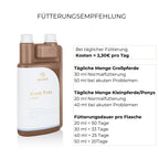 Fütterungsempfehlung Atem Frei Alpurial: tägliche Menge bis zu 50ml und Fütterungsdauer bis zu 50 Tage.