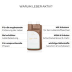 Leber Aktiv Liquid Vorteile: Entgiftung, Erholung, Appetit, Stoffwechsel.
