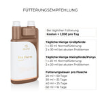 Fütterungsempfehlung Pro Darm Alpurial: tägliche Menge bis zu 60ml und Fütterungsdauer bis zu 50 Tage.