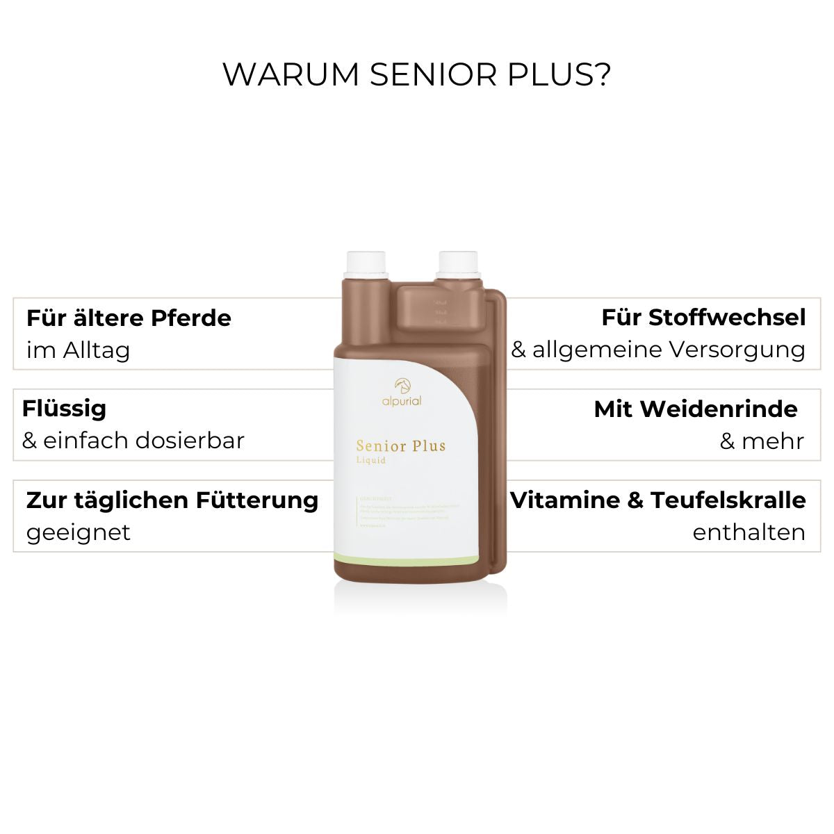 Senior Plus Vorteile: Beweglichkeit, Immunsystem, Energie.