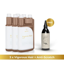 3 x Haar Vital -15% + GRATIS Antischubber