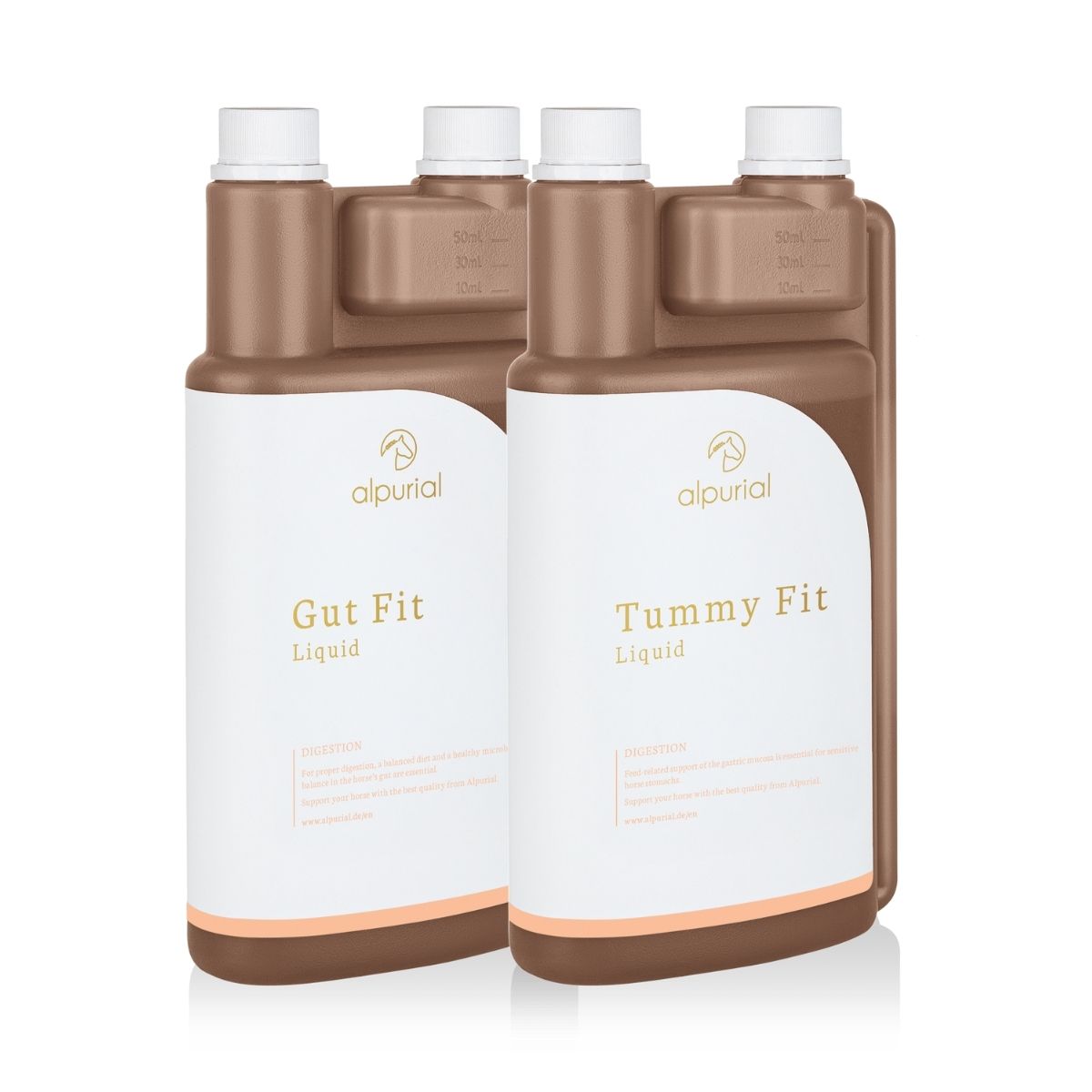 Alpurial horse supplement digestive bundle to calm digestion in cases of stress and loose stools.