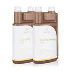 Alpurial horse supplement movement bundle for strong tendons and flexible joints.