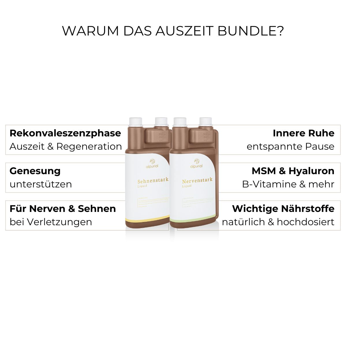 Auszeit Bundle Vorteile: Regeneration, Stabilität der Sehnen, Entspannung, innere Ruhe.