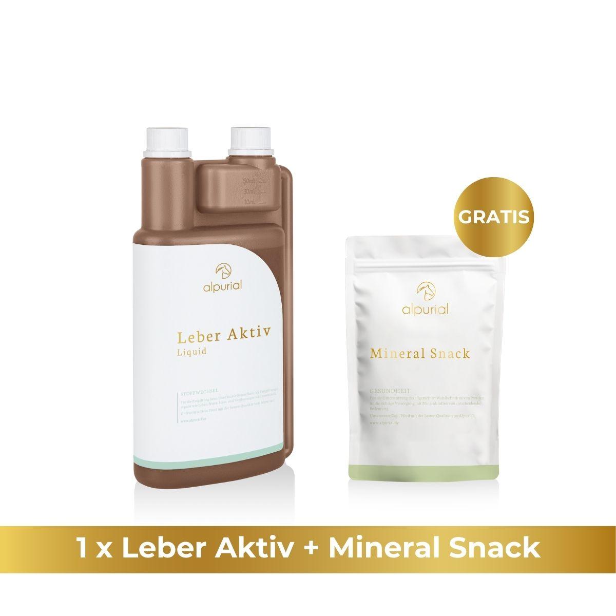 Leber Aktiv flüssiges Zusatzfutter Pferd zur Unterstützung Leber Pferd 1 Liter Alpurial