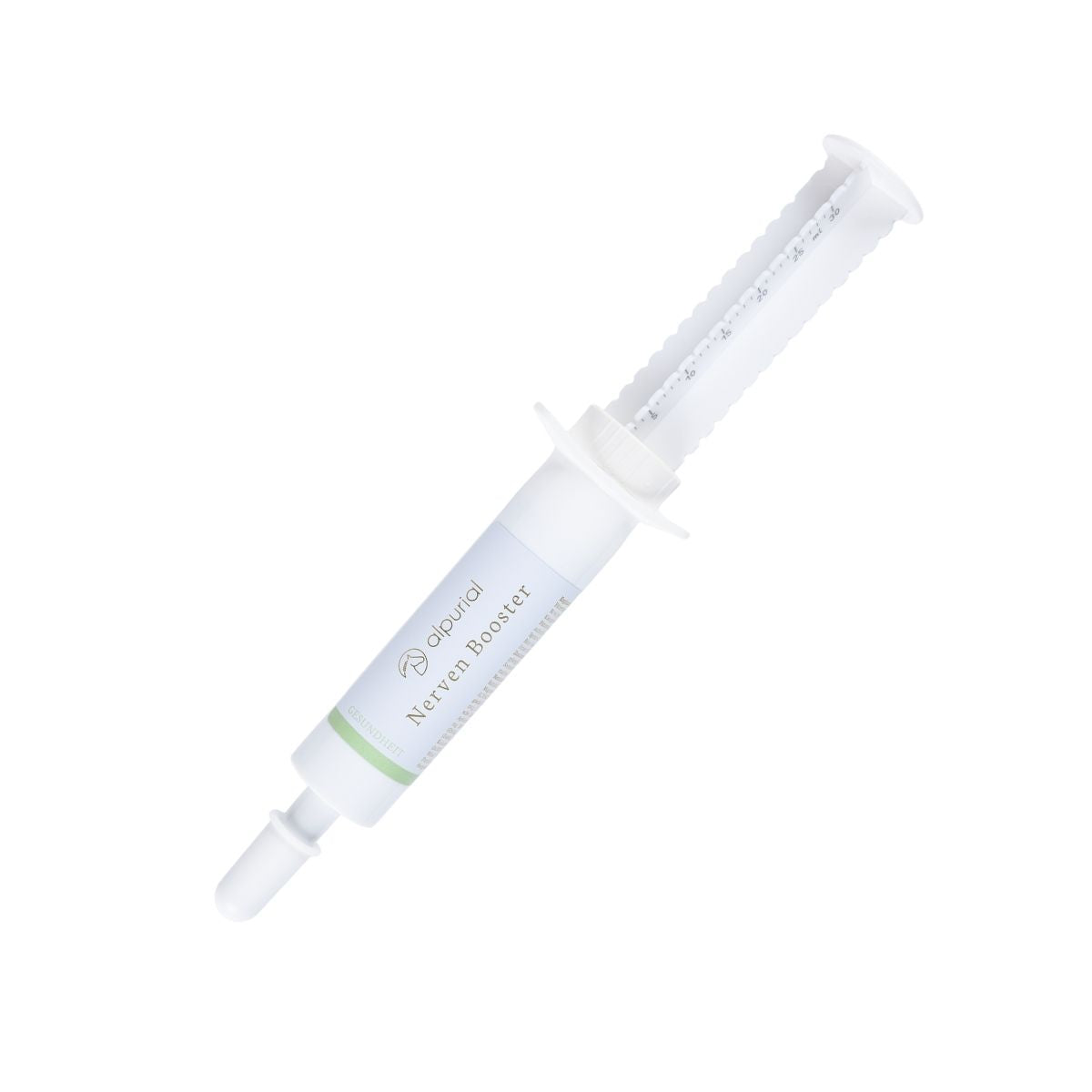 Alpurial Pferdezusatzfutter Nerven Booster für Stresssituationen und nervöse Pferde.  