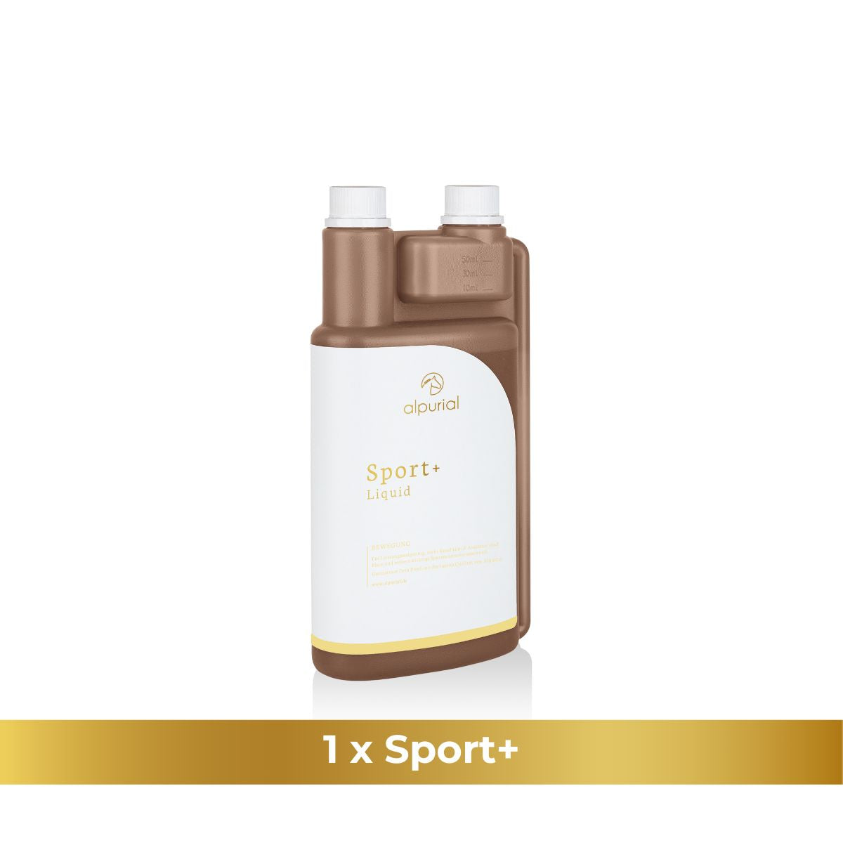 Sport Plus flüssiges Zusatzfutter Pferd zur Unterstützung Energie im Sport Pferd 1 Liter Alpurial