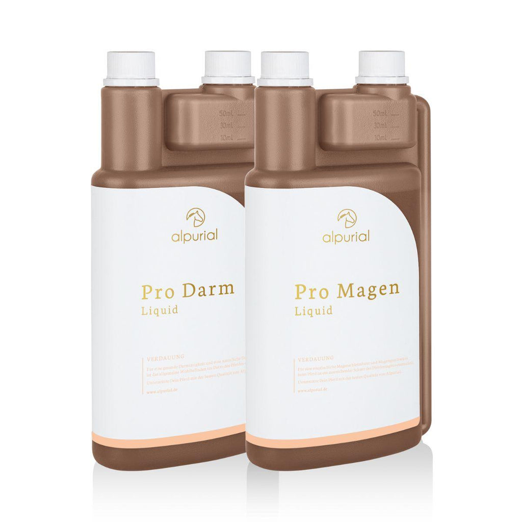 Alpurial Pferdezusatzfutter Verdauungsbundle zur Beruhigung der Verdauung bei Stress und Kotwasser.