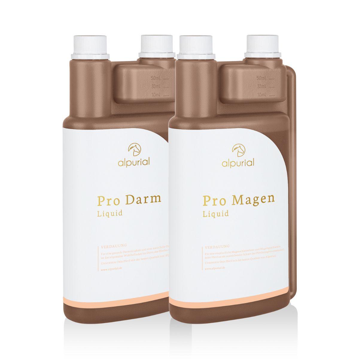 Alpurial Pferdezusatzfutter Verdauungsbundle zur Beruhigung der Verdauung bei Stress und Kotwasser.