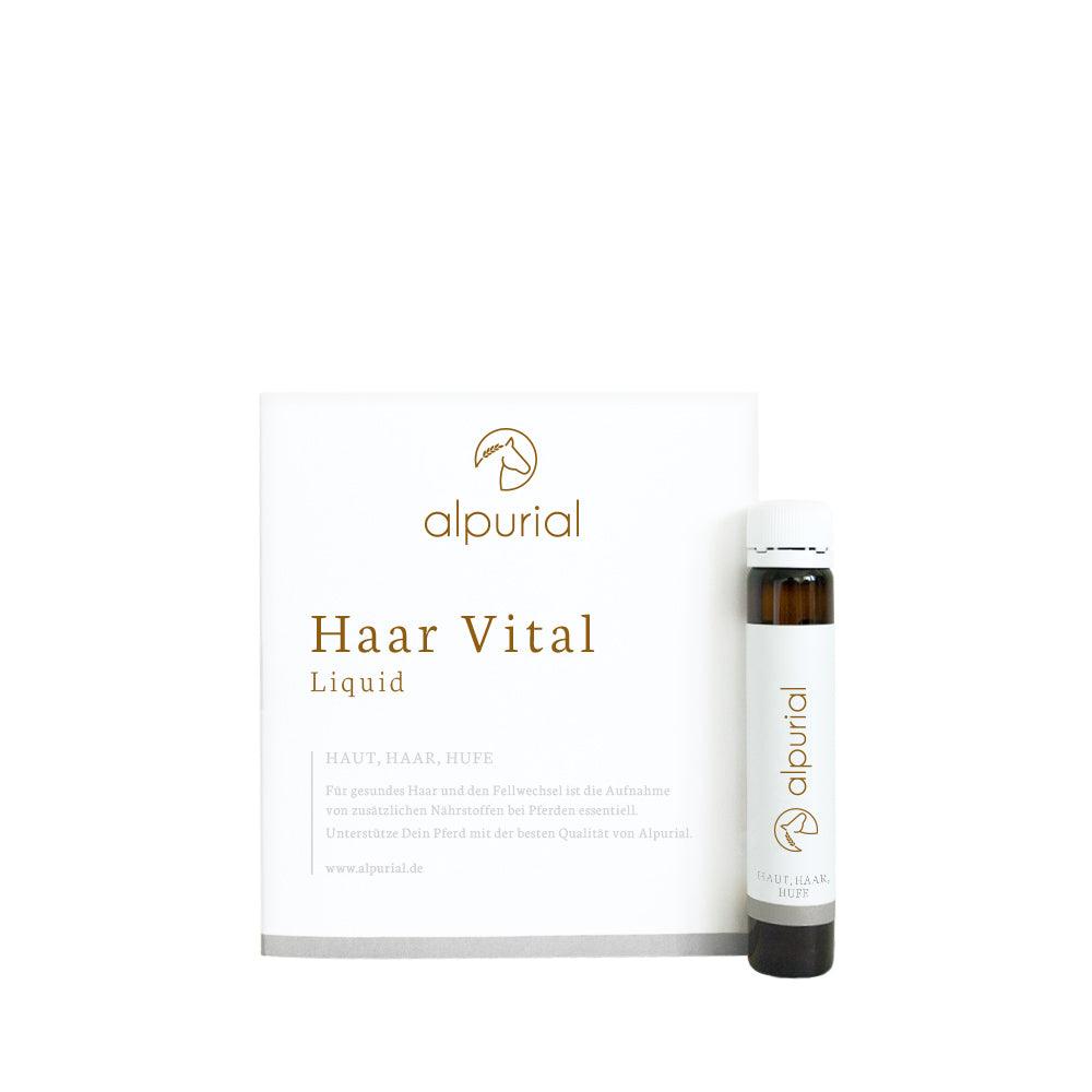 Haar Vital Tester flüssiges Zusatzfutter Pferd zur Unterstützung Fell Pferd 20ml Alpurial