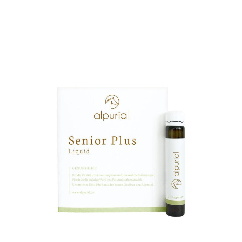 Senior Plus Tester flüssiges Zusatzfutter Pferd zur Unterstützung Senior Pferd 20ml Alpurial