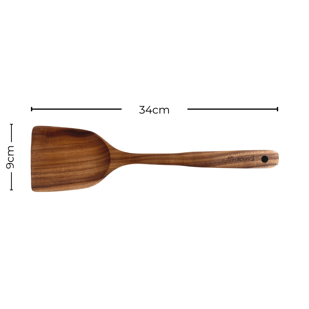 Mashlöffel Alpurial aus Holz für Zusatzfutter Pferd Maße